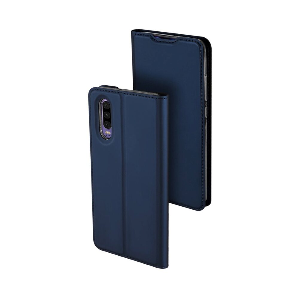 Husa Carte Dux Ducis Anti Amprenta pentru Huawei P30 Pro, Albastru